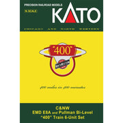 Kato 106-104 N C and NW EMD E8A and Pullman Bi-Level 400 Train 6 unit Set