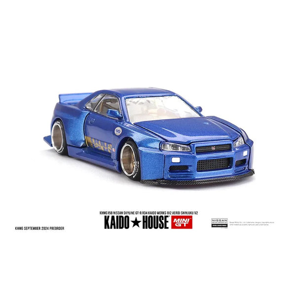 Kaido House Nissan Skyline Gt-r (r34) Shinjuku V2 Azul / 158 Azul | Meses sin interés Kaido House Nissan Skyline Gt-r (r34) Shinjuku V2 Azul / 158 Azul | Meses sin interés