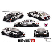 Kadio House x Mini GT KHMG180 1/64 Toyota AE86 Sprinter Trueno Kaido Street V1