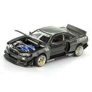 Kaido House x MiniGT KHMG222 1/64 Nissan Skyline GT-R R34 Kaido Works GReddy V2