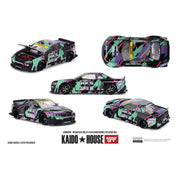 Kaido House x Mini GT KHMG280 1/64 Nissan Skyline GT-R R34 Kaido Works (V2 Aero) HKS