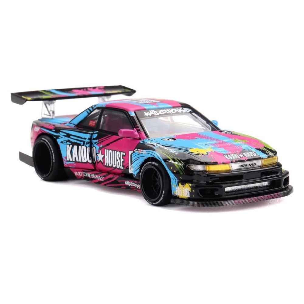 じ*ん様 BLK LTD Kaido House サイン入り 143/500 Kaido House x Mini GT 1/64 Nissan Silvia S13-R Kaido Splash V1