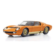 Kyosho KSD08314PB 1/18 Lamborghini Miura P400 Orange/Gold Int. Brown