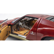 Kyosho KSD08314R 1/18 Lamborghini Miura P400 Red/Gold Int. Brown