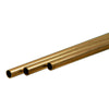 K&S Metals 9836 Round Brass Tube 4mm OD x 0.225mm Wall x 300mm Long 3pc