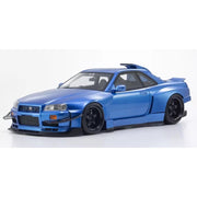 Kyosho 1/18 Nissan Skyline GT-R R34 Khyzyl Saleem Blue