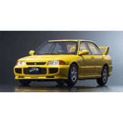 Kyosho KSR43120Y 1/43 Mitsubishi Lancer Evolution III Yellow Resin Model Car