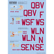 Kits-World 72031 1/72 Avro Lancaster B.I/IIIB 424 Victorious Virgin RF128 QB-V Fanlight Fanny LL785 WS-F Mk.X  NAN KB840 WL-N, No Not Now KB872 SE-N