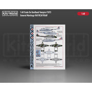 Kits World 148247AB 1/48 Decal for De Havilland Vampire Mk.3/Mk.5