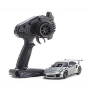 Kyosho 32358S Mini-Z Porsche 911 GT3 RS GT Metallic Silver RWD MR-04 Readyset RC Car