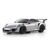 Kyosho 32358S Mini-Z Porsche 911 GT3 RS GT Metallic Silver RWD MR-04 Readyset RC Car