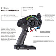 Kyosho 32521GM 1/24 MINI-Z 4x4 MX-01 Readyset Jeep Wrangler Unlimited Rubicon (Granite Crystal)