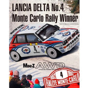 Kyosho Mini-Z Lancia Delta No.4 1992 Monte Carlo Rally Winner AWD