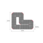 Kyosho 87033 Mini-Z Grand Prix Circuit 30 Short 48 mats