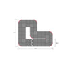 Kyosho 87053 Mini-Z Grand Prix Circuit 50 Short 48 mats