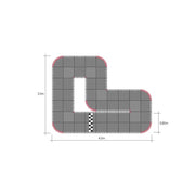 Kyosho 87053 Mini-Z Grand Prix Circuit 50 Short 48 mats
