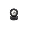Kyosho IFTH004GMKC 10-Spoke Wheel With Tire (Gunmetal/Kc/2pcs)