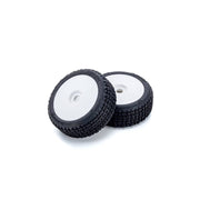 Kyosho IFTH005W Dish Wheel With Tire (White/K-Blox/2pcs)