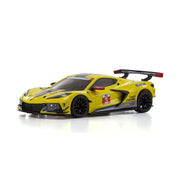 Kyosho ASC MR-03W-MM ASC Chevrolet Corvette C8.R RC Body Shell Corvette Racing Yellow MZP244Y