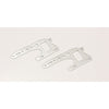 Kyosho OT214S Front Side Plate Silver 2pcs (Optima)