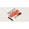 Kyosho SC222R Front Shock Set (Red/Tomahawk)