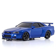 Kyosho Mini-Z Nissan Skyline GT-R (R34) V.Spec II Nur Metallic Blue AWD MA-020 Readyset