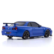 Kyosho Mini-Z Nissan Skyline GT-R (R34) V.Spec II Nur Metallic Blue AWD MA-020 Readyset