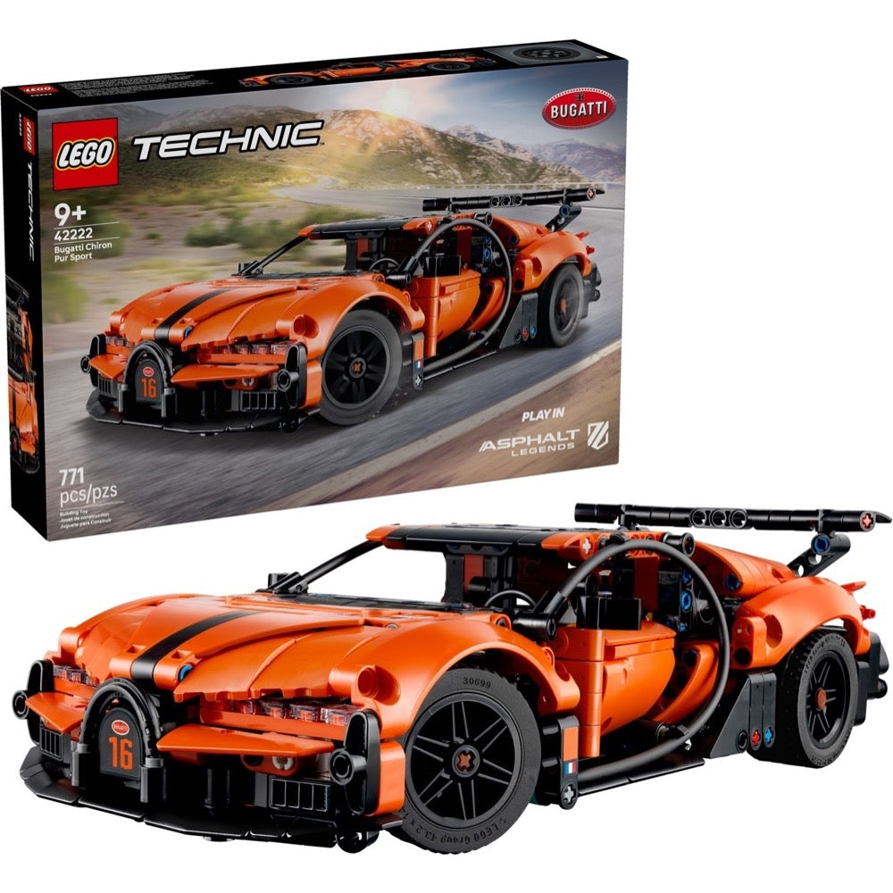 Lego 42222 Technic Bugatti Chiron Pur Sport Hypercar