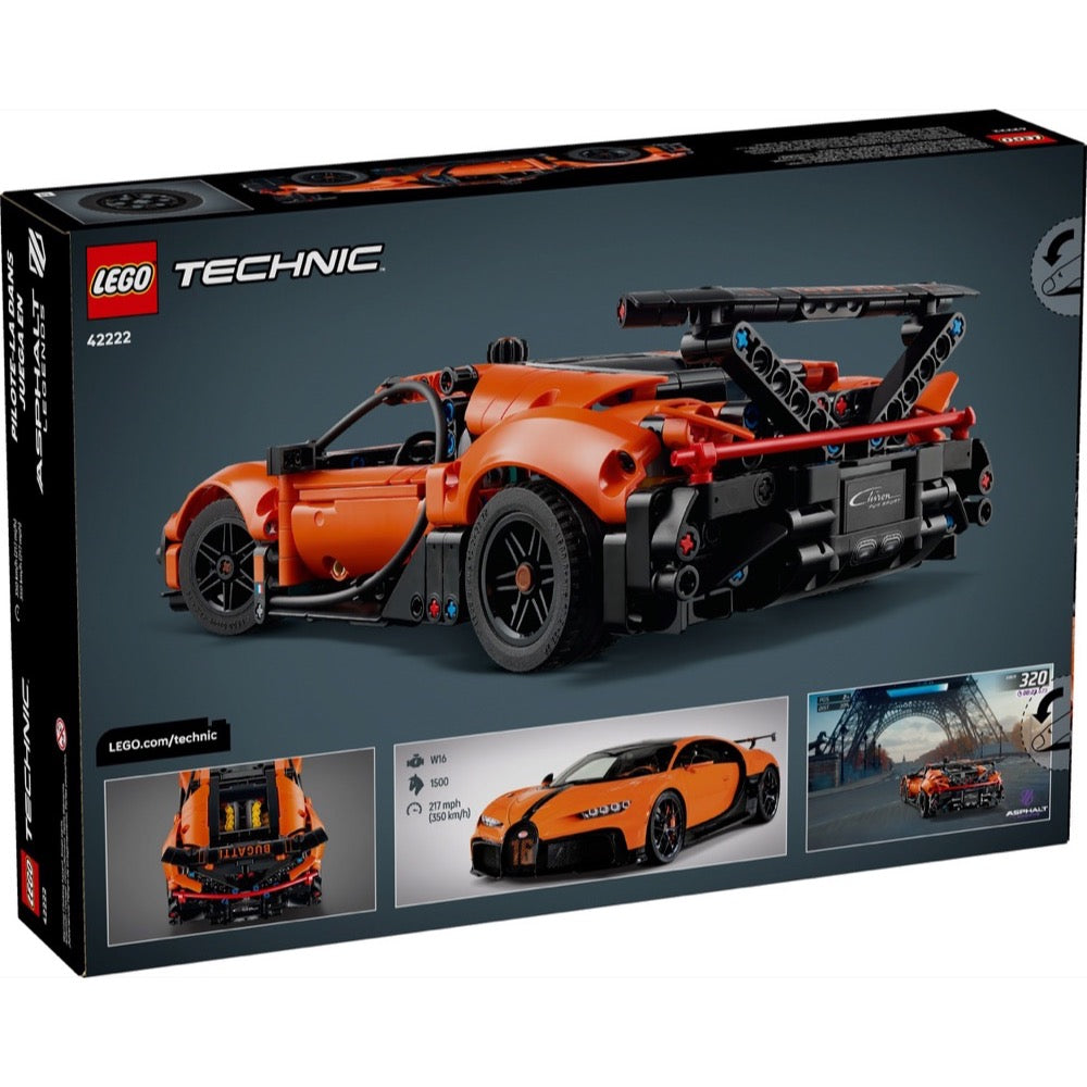 LEGO 42222 Technic Bugatti Chiron Pur Sport Hypercar