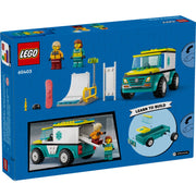 LEGO 60403 City Emergency Ambulance and Snowboarder
