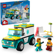 LEGO 60403 City Emergency Ambulance and Snowboarder