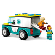 LEGO 60403 City Emergency Ambulance and Snowboarder