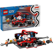 LEGO 60443 City F1 Pit Stop & Pit Crew with Ferrari