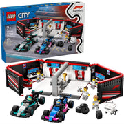 LEGO 60444 City F1 Garage & Mercedes AMG & Alpine Cars