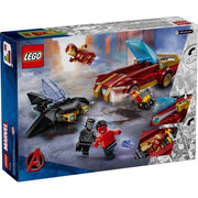 LEGO 76310 Super Heroes Marvel Iron Man Car & Black Panther vs. Red Hulk