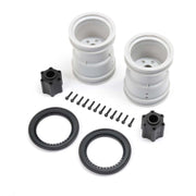 Losi 2.6in Black Wheels with Beadlock Ring 2pcs LMT 2.0 LOS-1816