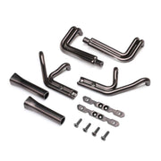 Losi Header Set Black Chrome 22S Sprint Car LOS-1896