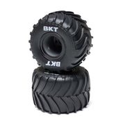 Losi LOS-2060 MT Tires Black Beadlock Premount 2pcs Mini LMT Megalodon
