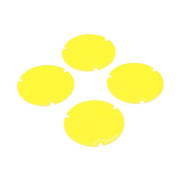 Losi Wheel Cover Set Yellow 22S Sprint Car LOS-2887