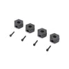 Losi LOS212050 12mm Wheel Hex and Screwpin 4pcs Mini LMT