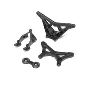 Losi LOS214012 Front and Rear Shock Tower including Wing Stay