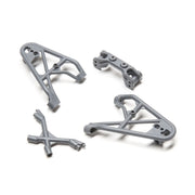Losi LOS231039 Front Shock Tower/Brace and Camber Link Mount Gray Rock Rey