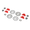 Losi LOS232076 Brake Set with Wheel Hex and Pin 4pcs RZR Rey