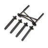 Losi LOS241050 Black Rear Body Support and Body Posts LMT