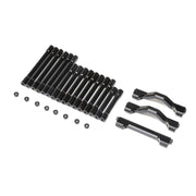 Losi LOS241076 Black Aluminium Crossbar Brace and Spacer Set LMT Tuned LMT
