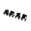 Losi LOS244018 Black Aluminium Lower 4-link Mounts 4pcs LMT Tuned LMT