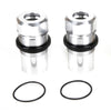 Losi LOS253019 Fr/Rr Shock Body Cap AL Silver (2) MTXL