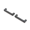 Losi LOS311016 Crossbar and Shock Mount Black Aluminium 2pcs Mini LMT