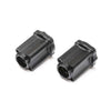 Losi LOS312009 0-Deg Axle Mount Rear Black Aluminium Mini LMT
