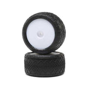 Losi LOS41018 Rear Mounted BK Bar with White Wheels 2pcs Mini-B